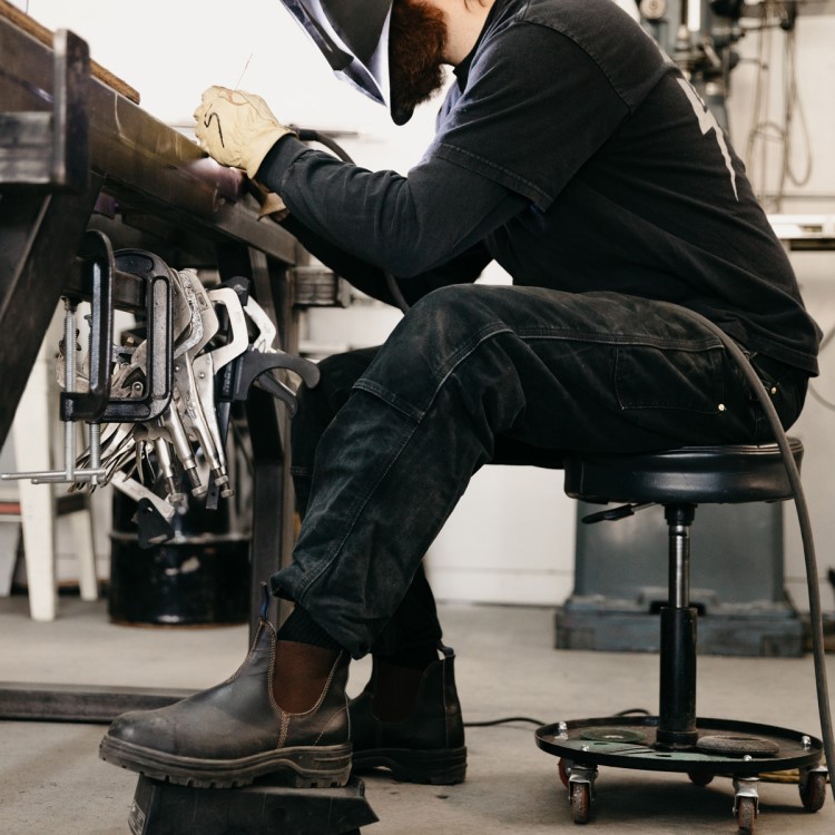 Blundstone Sale Elastic Sided Series Work Boots Stout Brown