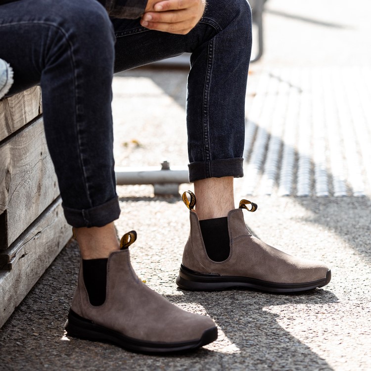 Blundstone Sale Men\s Active Chelsea Boots Dark Grey
