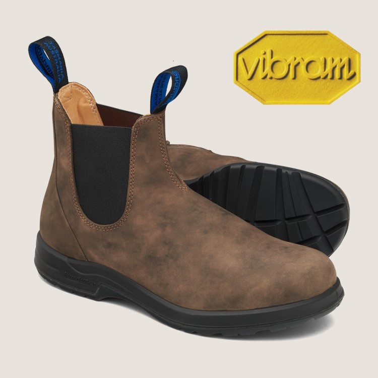 Blundstone Sale Men\s All-Terrain Thermal Chelsea Boots Rustic Brown