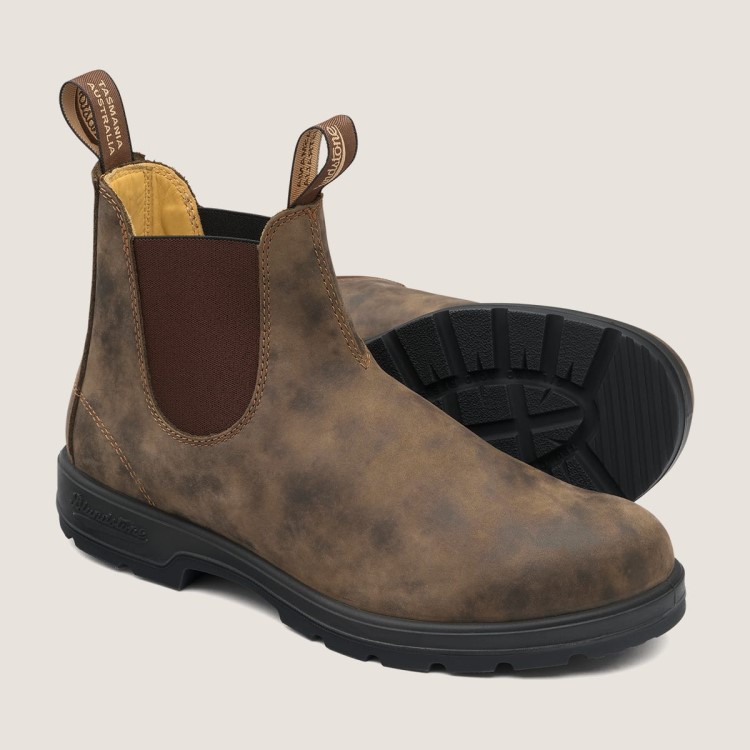 Blundstone Sale Men\s Classics Chelsea Boots Rustic Brown