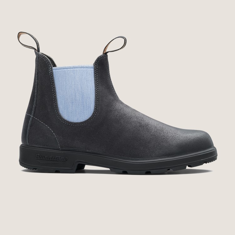 Blundstone Sale Mens Originals Suede Boots Steel Grey/Blue