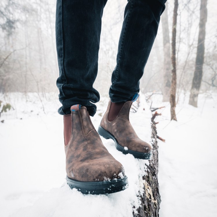 Blundstone Sale Men\s Thermal Chelsea Boots Rustic Brown