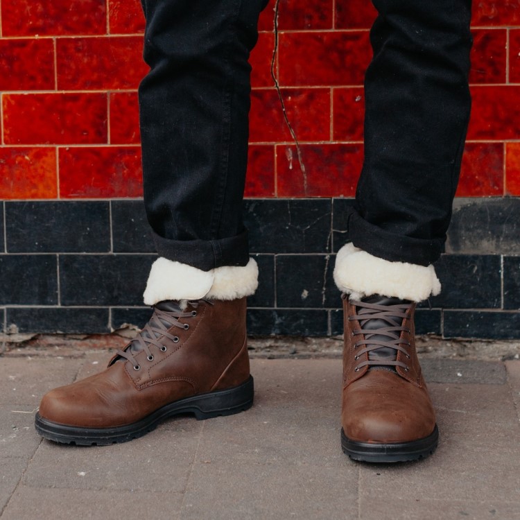 Blundstone Sale Men\s Thermal Lace Up Boots Antique Brown