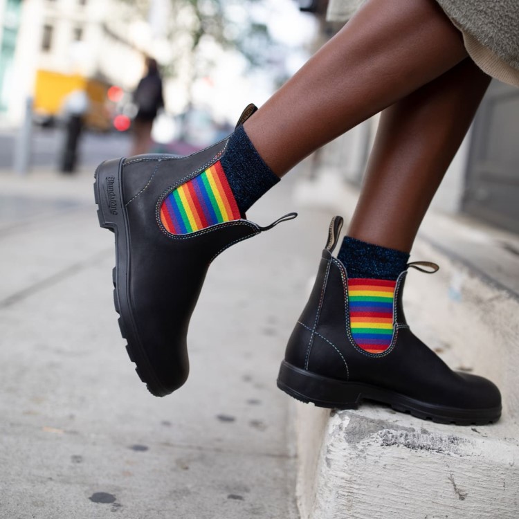 Blundstone Sale Unisex Originals Chelsea Boots Black/Rainbow