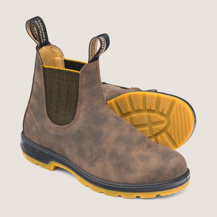 Blundstone Sale Women\s Classics Chelsea Boots Rustic Brown/Mustard