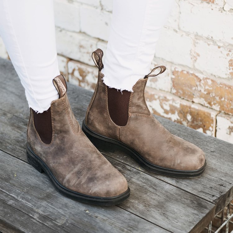 Blundstone Sale Women\s Dress Chelsea Boots Rustic Brown