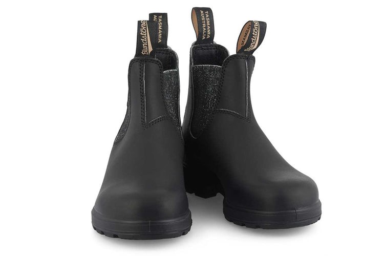 Blundstone Sale Women\s Leather Boots 2032 Black/Silver Glitter