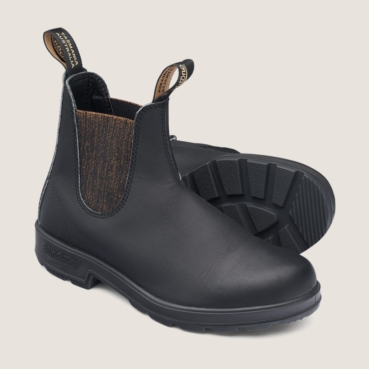 Blundstone Sale Women\s Originals Chelsea Boots Black/Gold Glitter