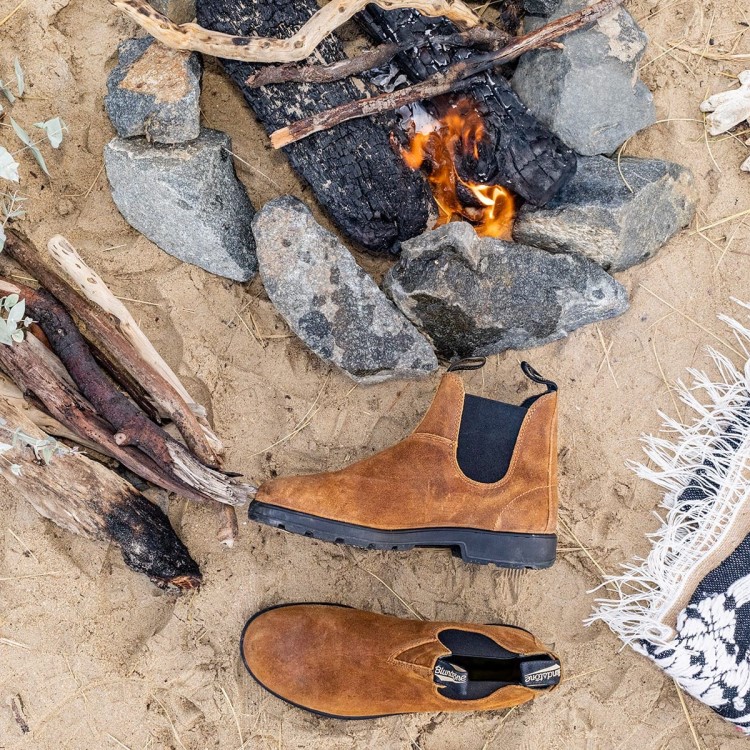Blundstone Sale Women\s Originals Chelsea Boots Tobacco Suede