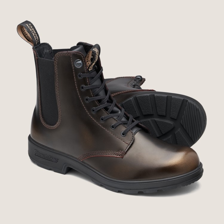 Blundstone Sale Women\s Originals Lace Up Boots Gold Brush