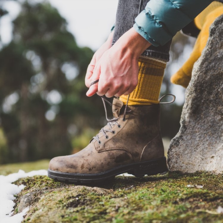 Blundstone Sale Women\s Originals Lace Up Boots Rustic Brown