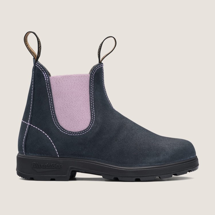 Blundstone Sale Womens Originals Suede Boots Navy/Rose