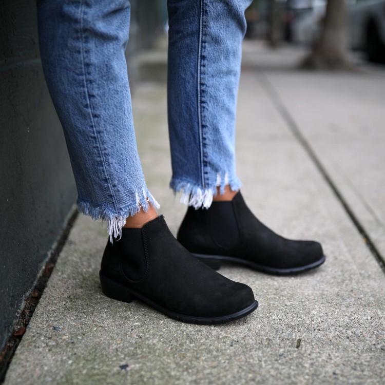 Blundstone Sale Women\s Series Ankle Boots Black Nubuck