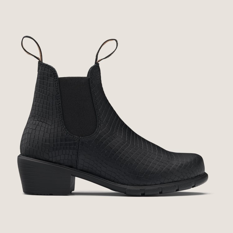 Blundstone Sale Womens Series Heeled Boots Black Crocodile