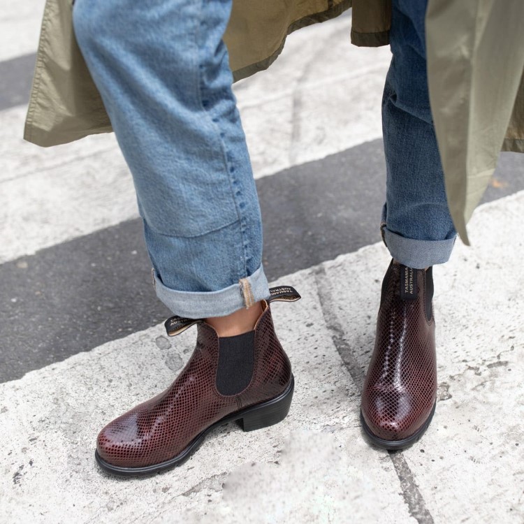 Blundstone Sale Women\s Series Heeled Boots Testa Lizard