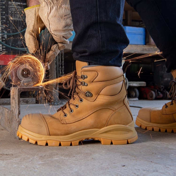Blundstone Sale Work Series Zip Up Boots Wheat