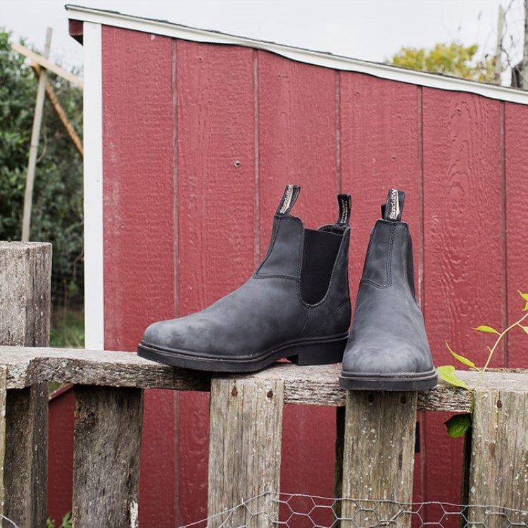 Blundstone Sale Youth Dress Chelsea Boots Rustic Black