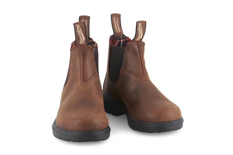 Kids Boots 1468 Antique Brown Blundstone On Sale