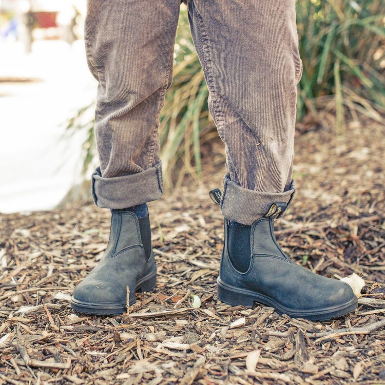 Kids\ Series Chelsea Boots Rustic Black Blundstone Sale