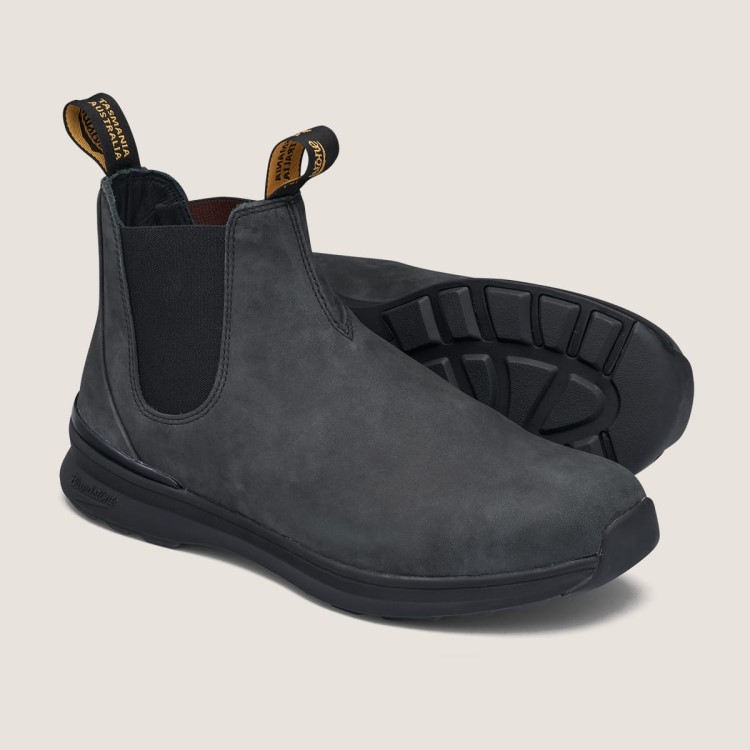 Men\s Active Chelsea Boots Rustic Black Blundstone Sale