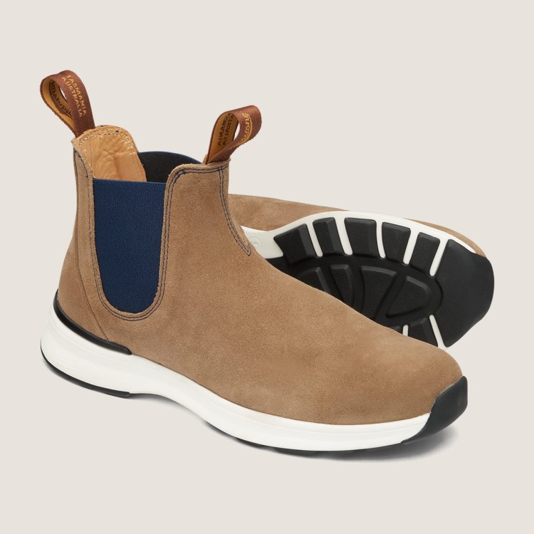 Men\s Active Chelsea Boots Sand/Navy Blundstone Sale