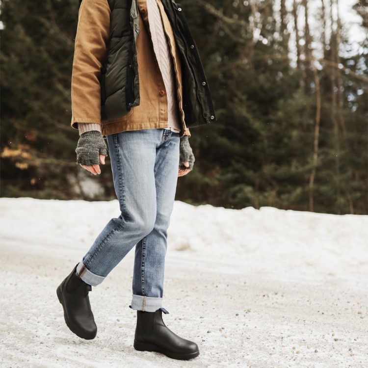 Men\s All-Terrain Thermal Chelsea Boots Black Blundstone Sale