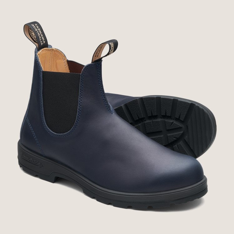 Men\s Classics Chelsea Boots Navy Blundstone Sale