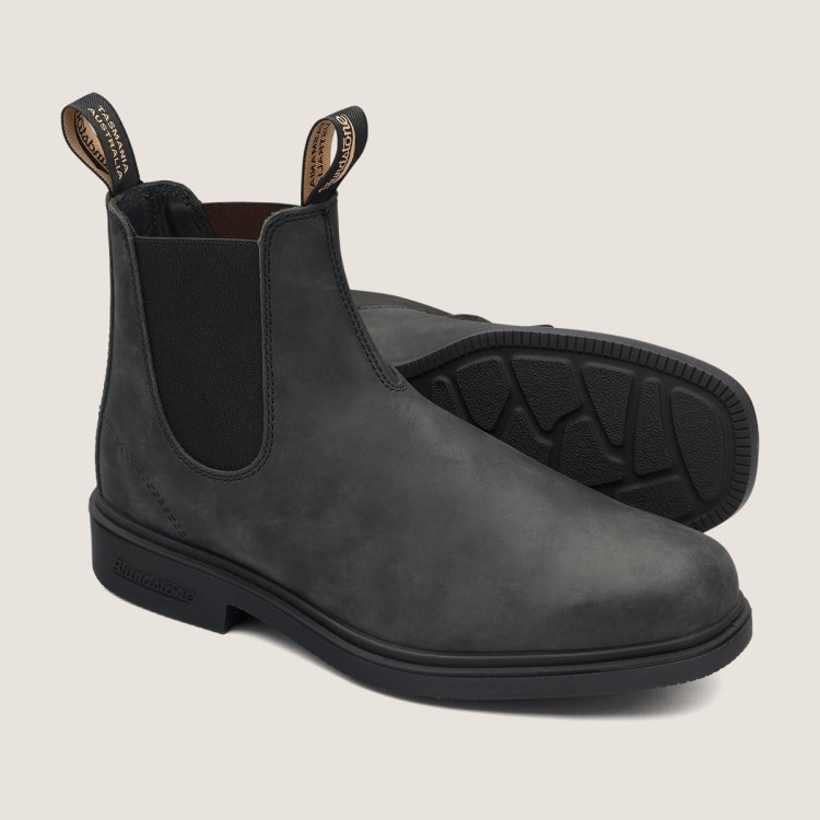 Men\s Dress Chelsea Boots Rustic Black Blundstone Sale