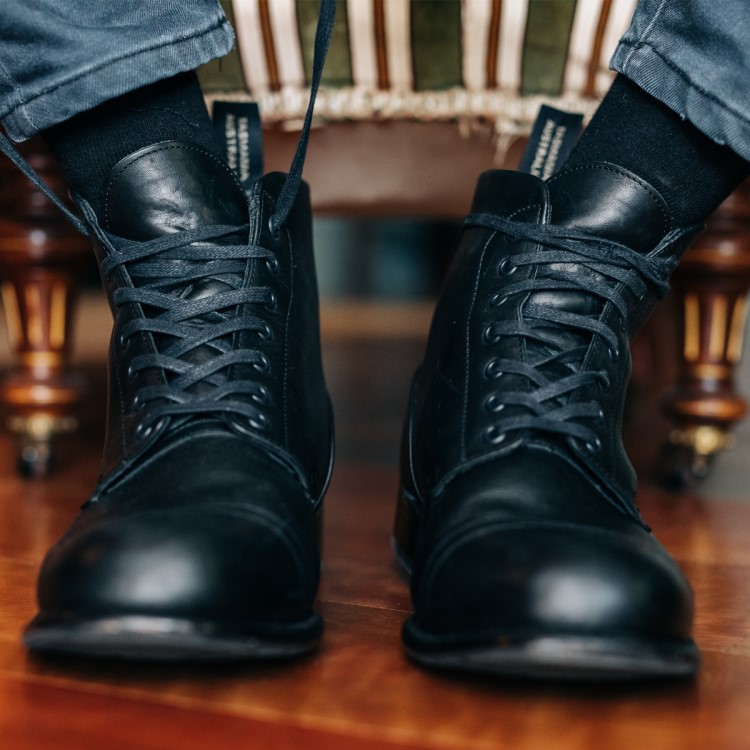 Men\s Heritage Lace Up Boots Black Blundstone Sale