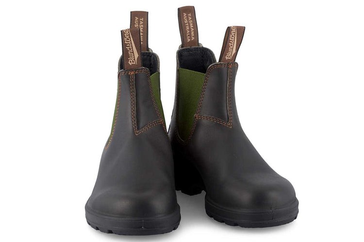 Men\s Leather Boots 519 Stout Brown/Olive Blundstone On Sale