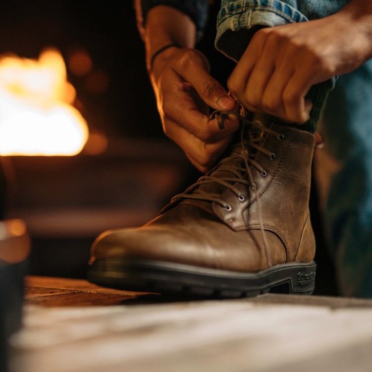 Men\s Originals Lace Up Boots Antique Brown Blundstone Sale