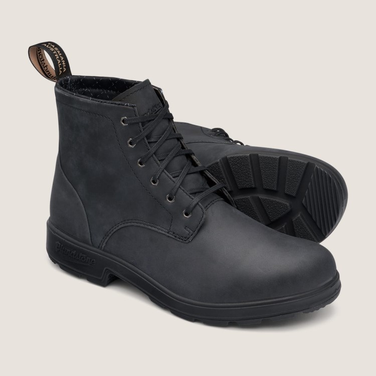 Men\s Originals Lace Up Boots Rustic Black Blundstone Sale