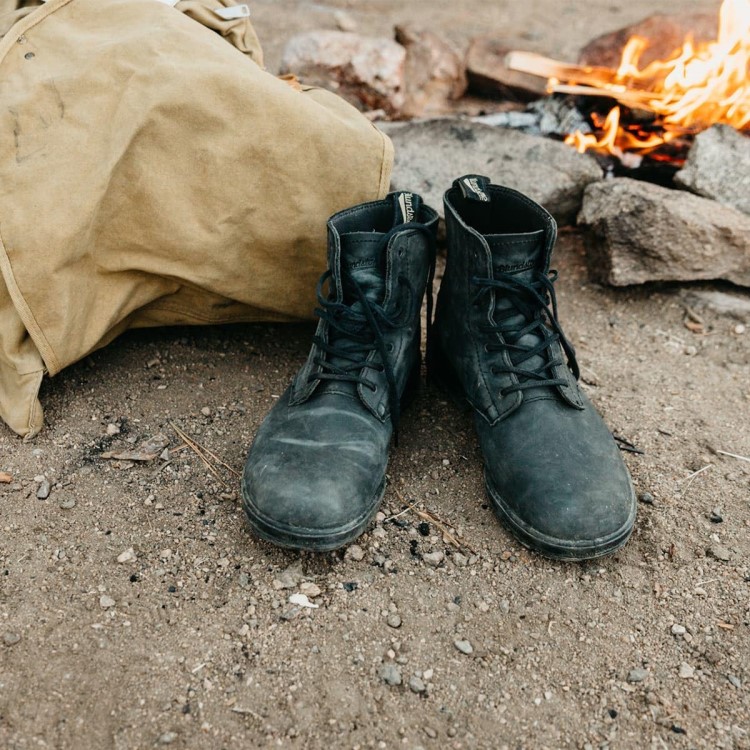Men\s Originals Lace Up Boots Rustic Black Blundstone Sale