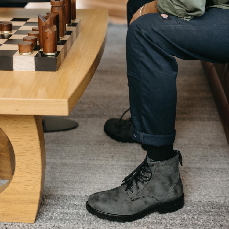 Men\s Originals Lace Up Boots Rustic Black Blundstone Sale