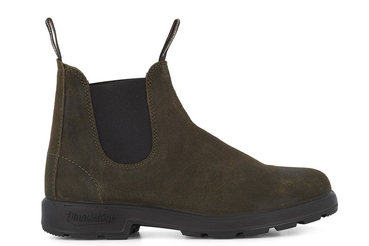 Mens Suede Boots 1615 Dark Olive Blundstone Sale