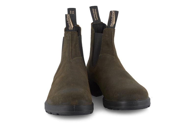 Men\s Suede Boots 1615 Dark Olive Blundstone Sale