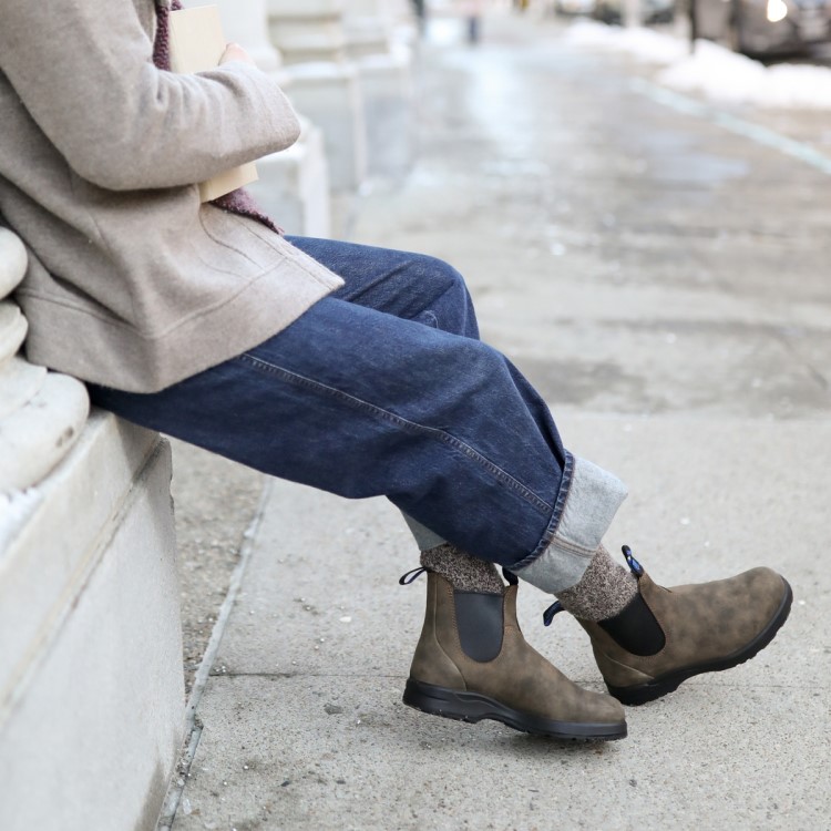 Women\s All-Terrain Thermal Chelsea Boots Rustic Brown Blundstone Sale