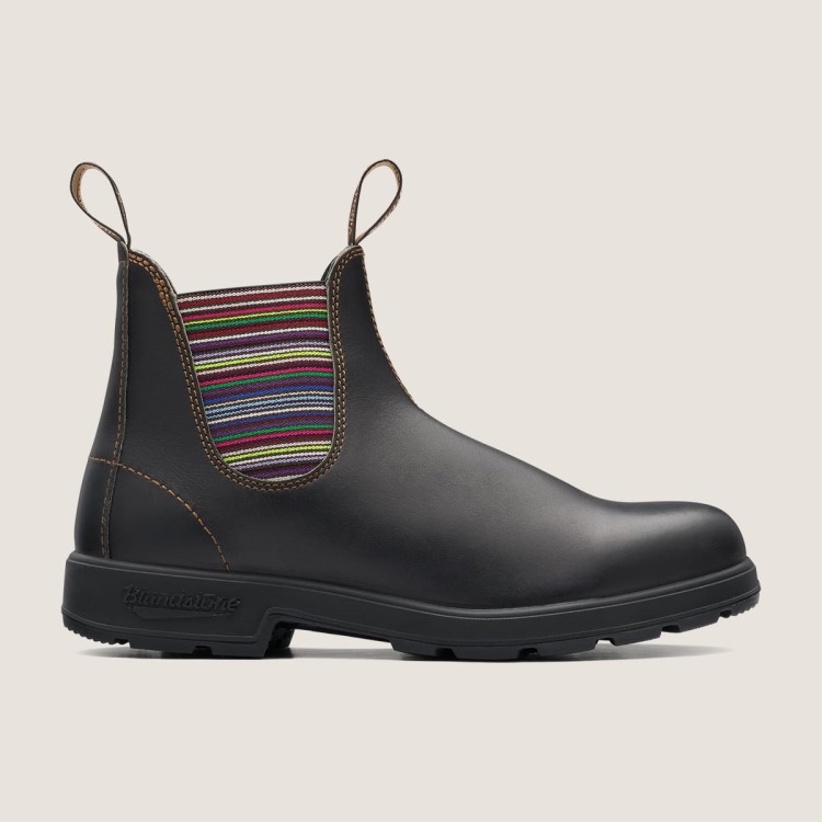 Womens Blundstone Sale Originals Chelsea Boots Stout Brown/Stripes