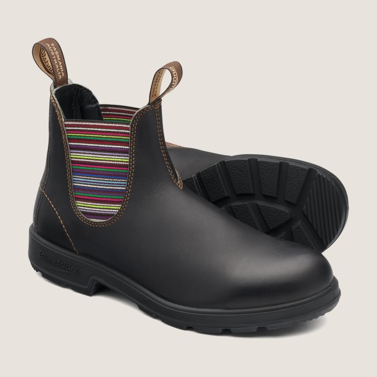 Women\s Blundstone Sale Originals Chelsea Boots Stout Brown/Stripes