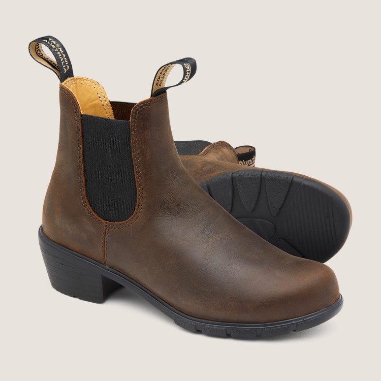 Women\s Blundstone Sale Series Heeled Boots Antique Brown