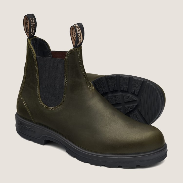 Women\s Classics Chelsea Boots Green Blundstone Sale