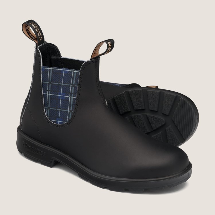Women\s Originals Chelsea Boots Black/Plaid Blundstone Sale