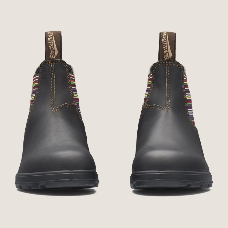 Women\s Originals Chelsea Boots Stout Brown/Stripes Blundstone Sale