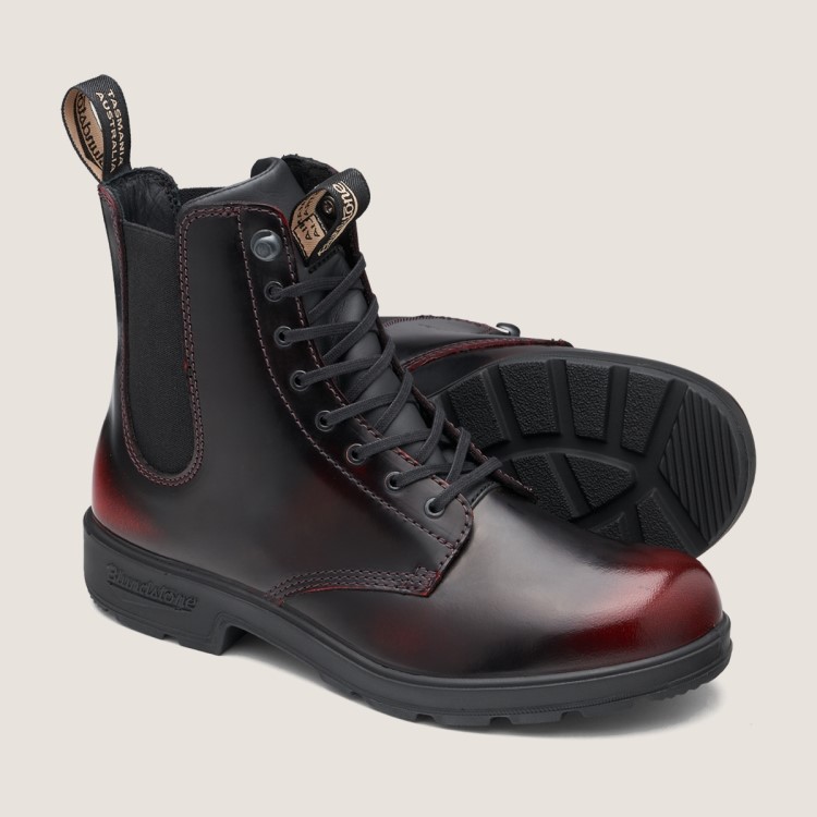 Women\s Originals Lace Up Boots Bordeaux Brush Blundstone Sale