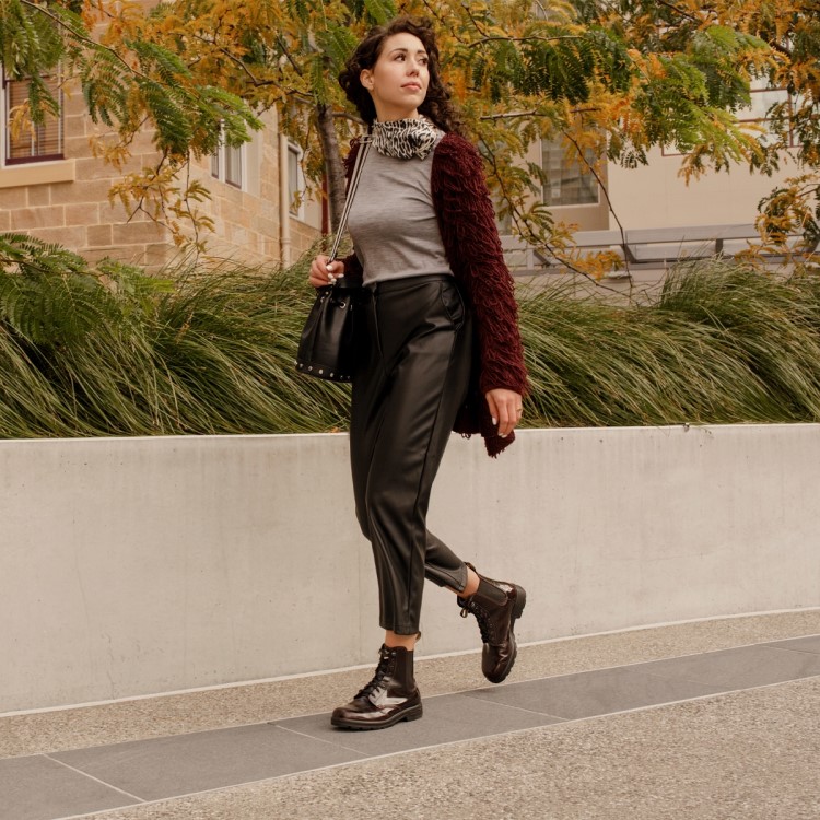 Women\s Originals Lace Up Boots Bordeaux Brush Blundstone Sale