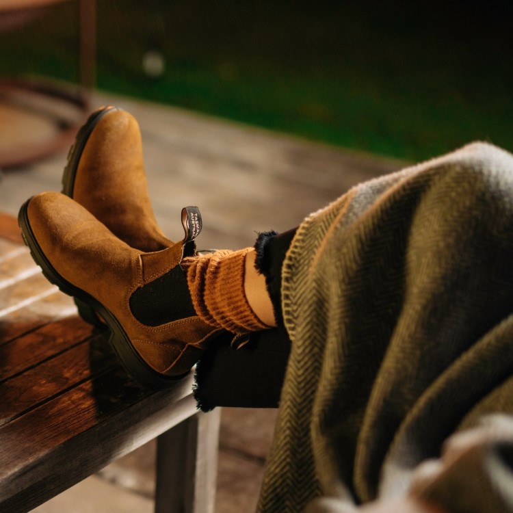 Women\s Originals Suede Boots Tobacco Blundstone Sale