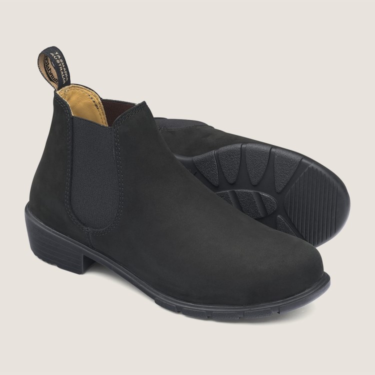 Women\s Series Ankle Boots Black Nubuck Blundstone Sale