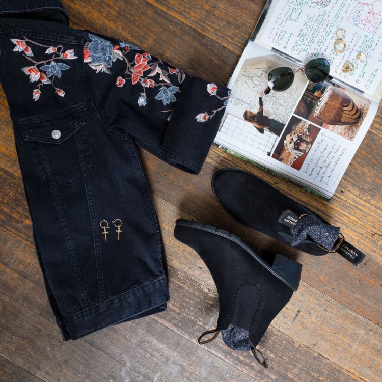 Women\s Series Heeled Boots Black Nubuck Blundstone Sale