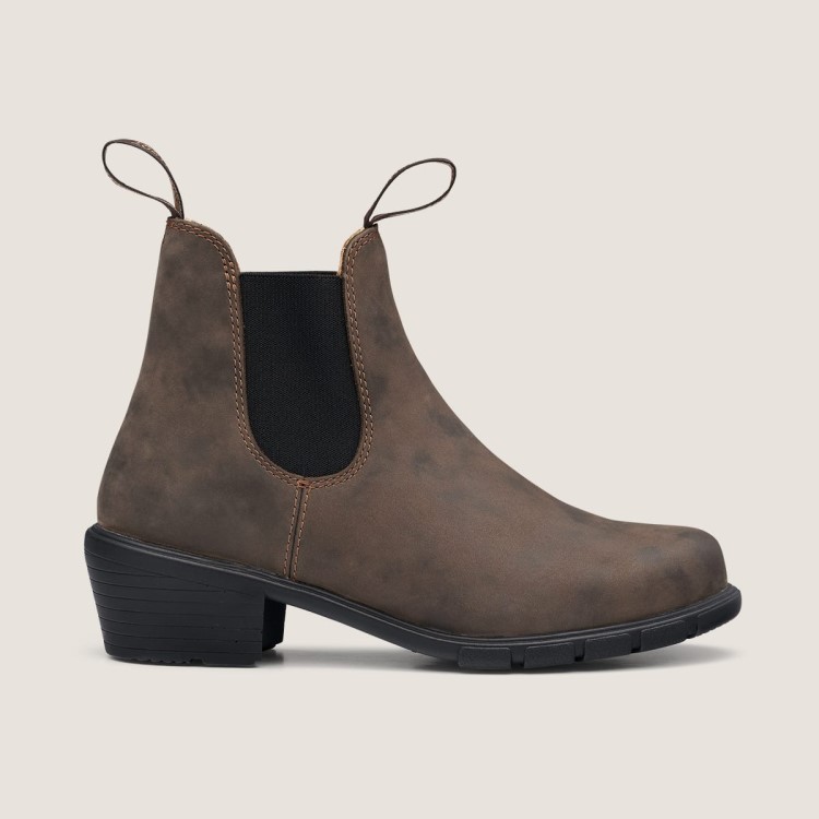 Womens Series Heeled Boots Rustic Brown Blundstone Sale