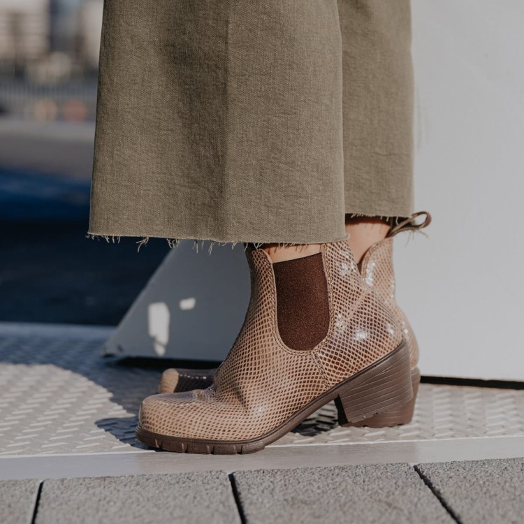 Women\s Series Heeled Boots Shell Lizard Blundstone Sale